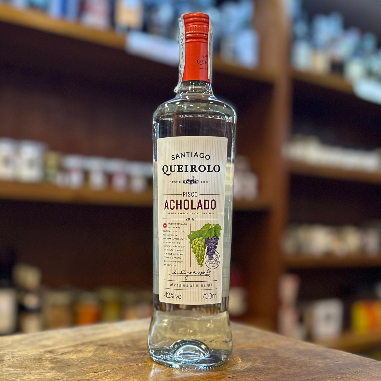 Santiago Queirolo Pisco Acholado 2016 0,70L